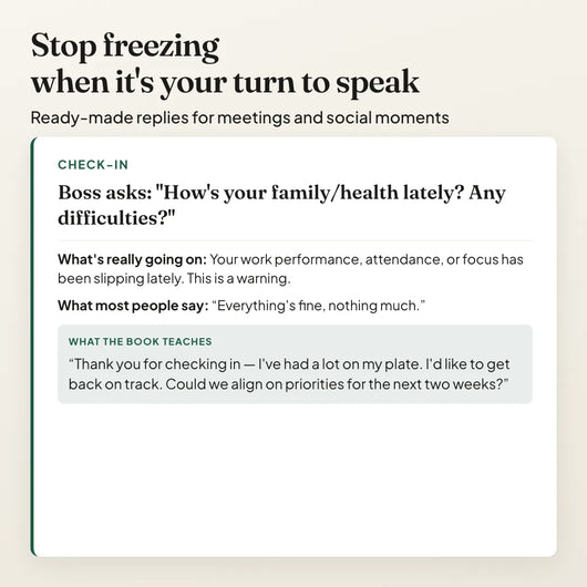 Masterful Conversation Skills — stop freezing when it's your turn to speak