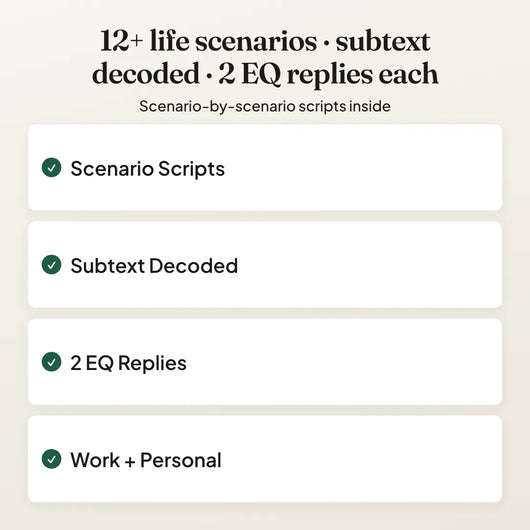 Masterful Conversation Skills — scenario scripts inside