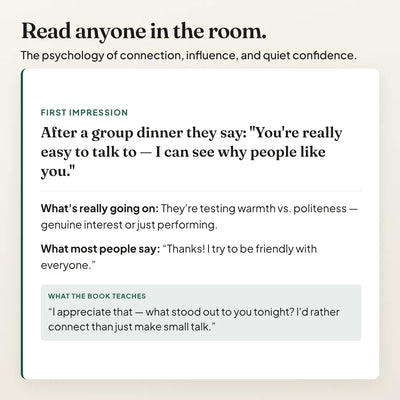 People Skills — read anyone in the room