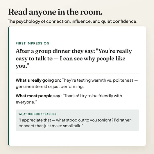 People Skills — read anyone in the room