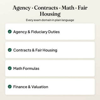 Real Estate Exam Cheat Sheet